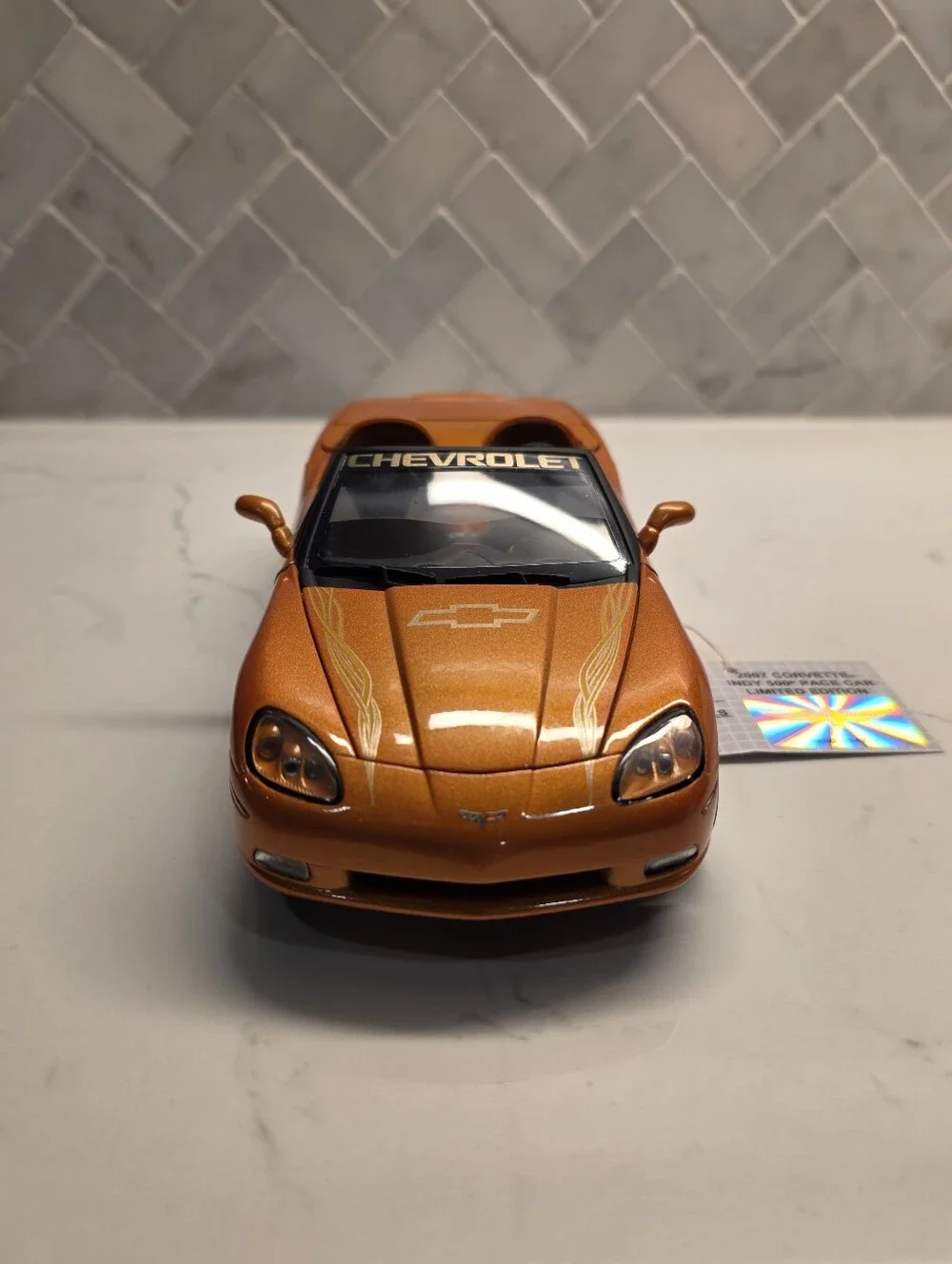 Franklin Mint 1:24 2007 Chevrolet Corvette Indy 500 Pace Car Convertible Diecast